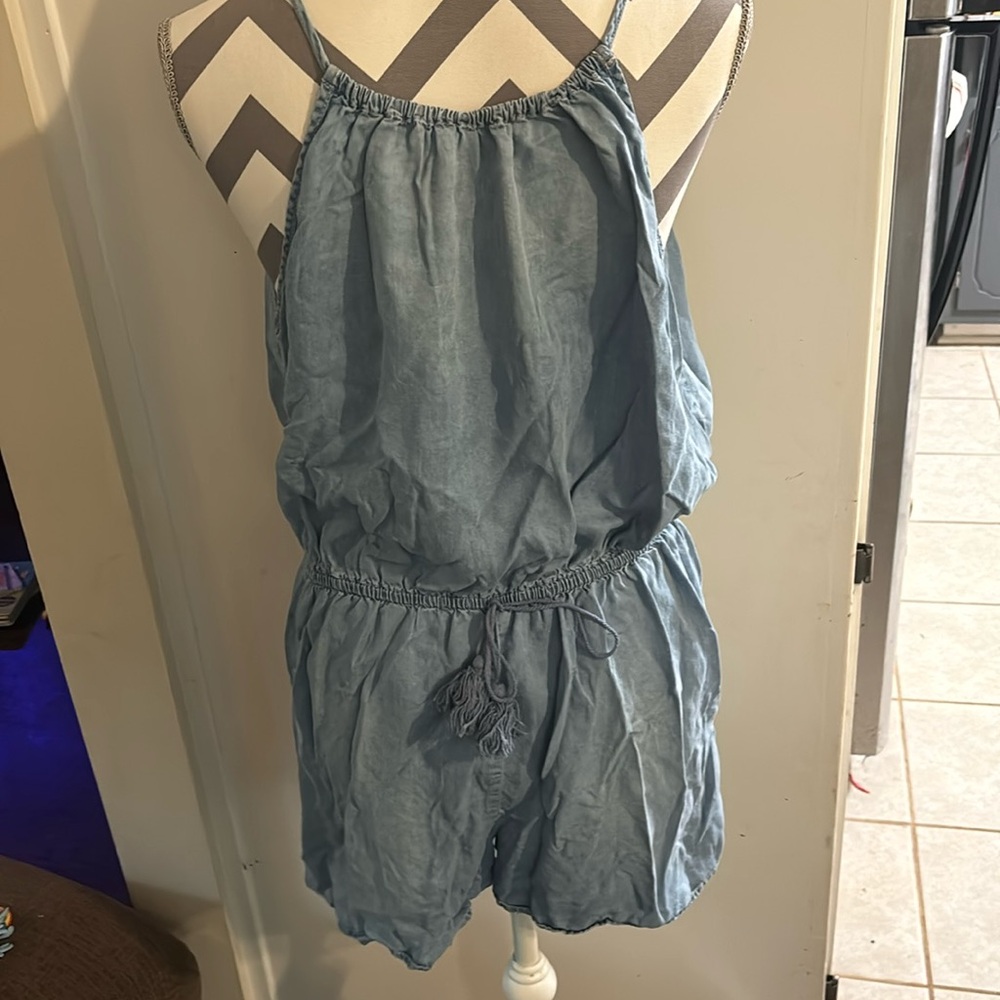 Denim romper